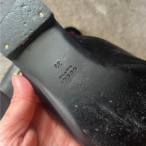 Authentic Gucci leather slide with crystals 432018 - Picture 11 of 15